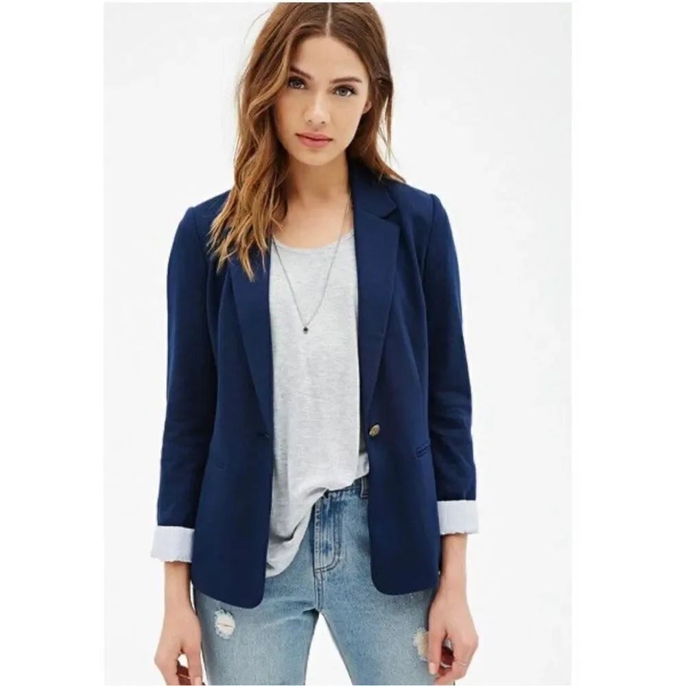 ✨Forever 21 Navy Blazer✨